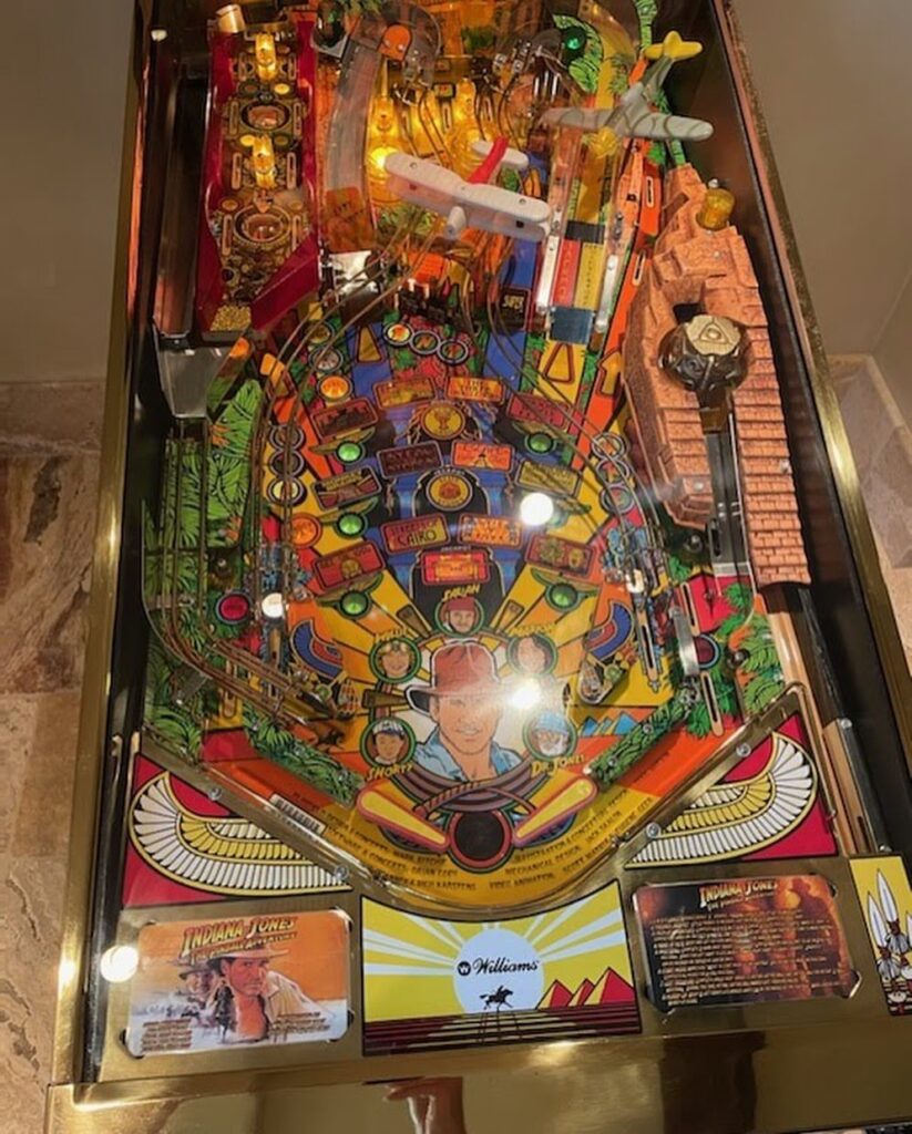Indiana Jones Pinball Machine (1993) by Williams Pinball Machine Center