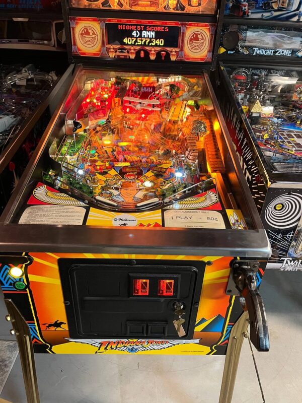 Indiana Jones Pinball Machine (1993) by Williams - Pinball Machine Center