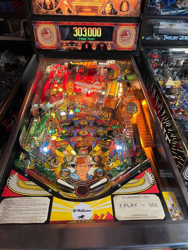 Indiana Jones Pinball Machine (1993) by Williams - Pinball Machine Center